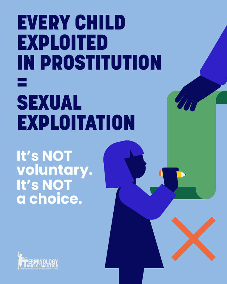 Child protection advocacy campaign social media post - Sexual exploitation