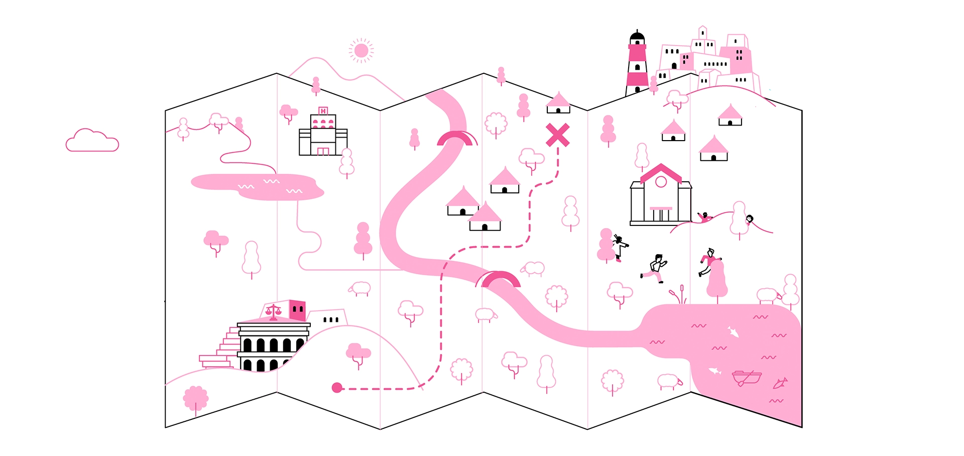 Colour system humanitarian design visual identity