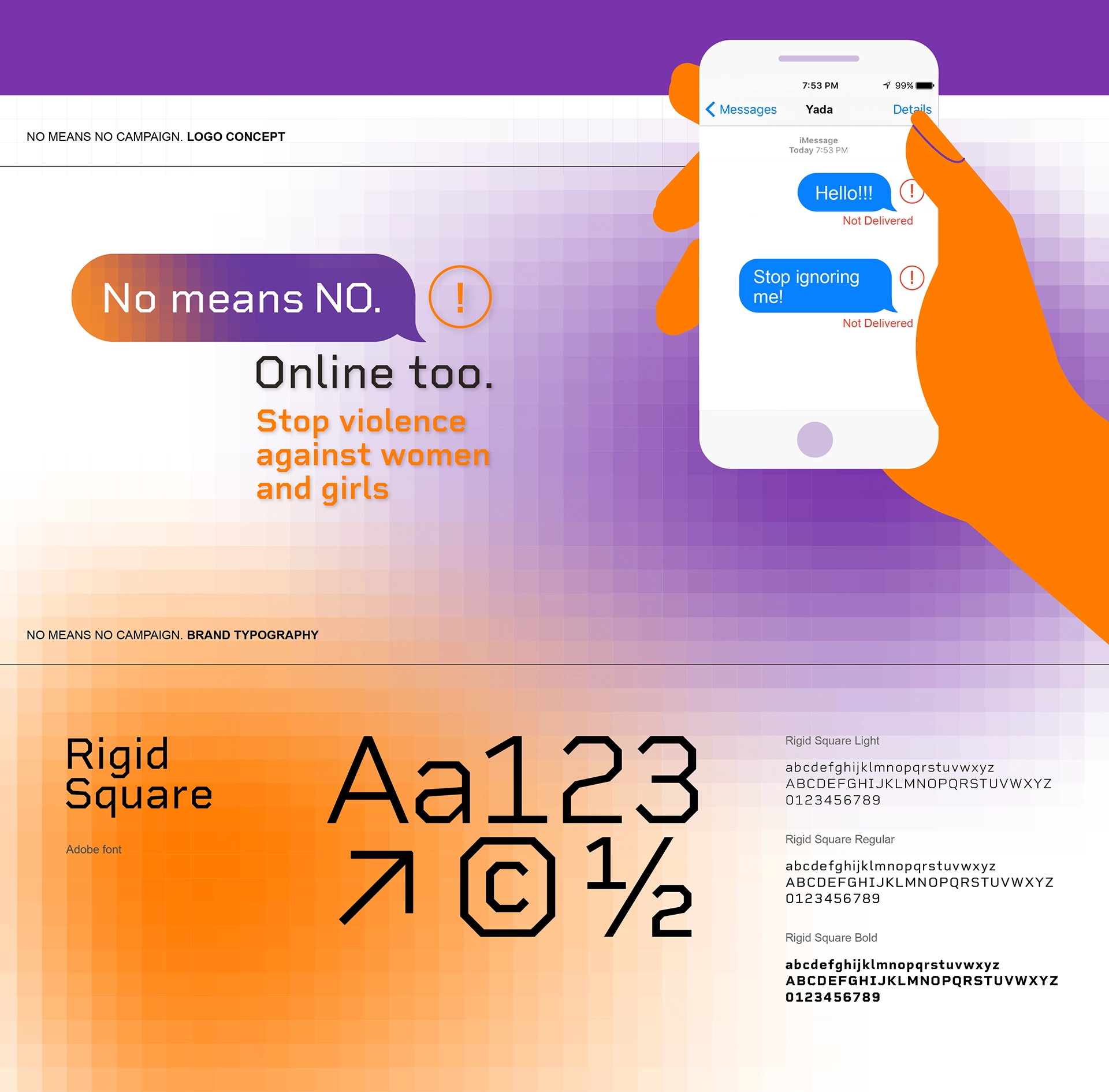 Campaign against digital gender-based violence - visual identity