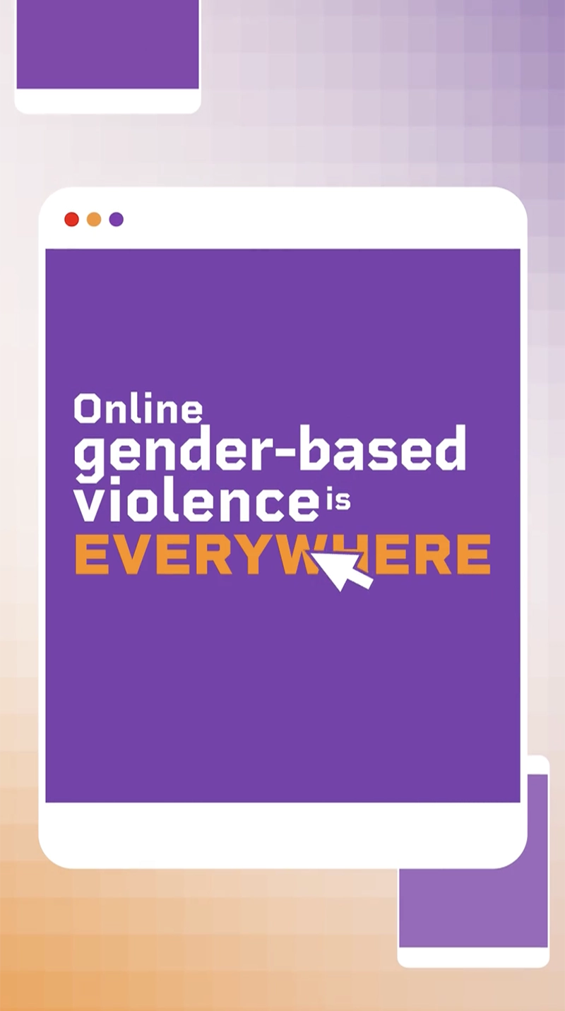 Campaign against digital gender-based violence — launch video still Southeast Asia